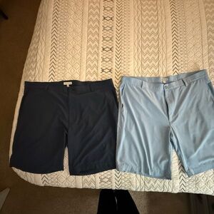 Peter Millar Navy and Light Blue Men Shorts